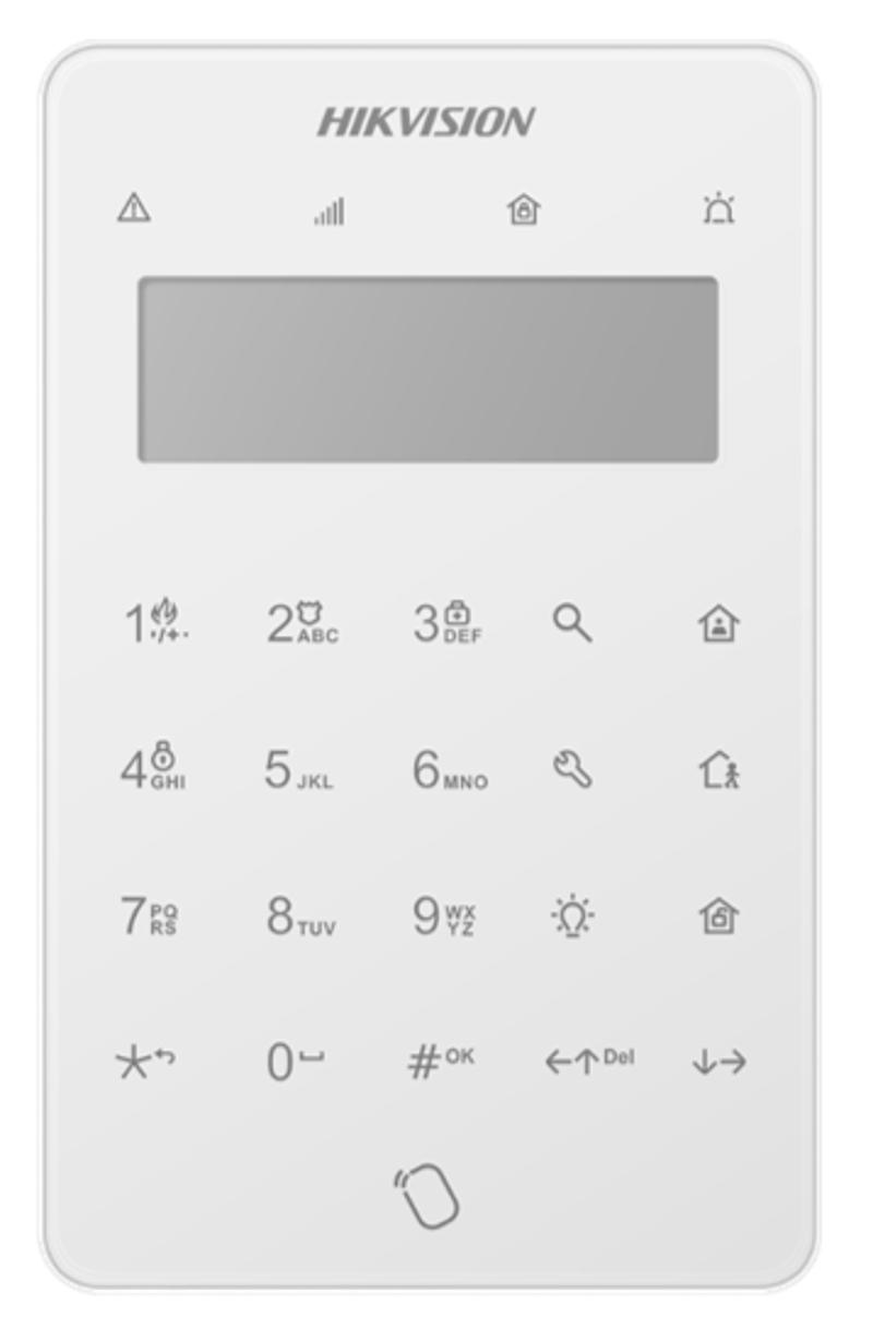 Hikvision DS-PK501LTM-HWE LCD keypad for hybrid alarm panels
